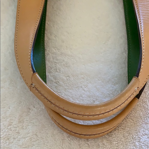 Coach canvas/leather zip-top color block tote. - Picture 8 of 8